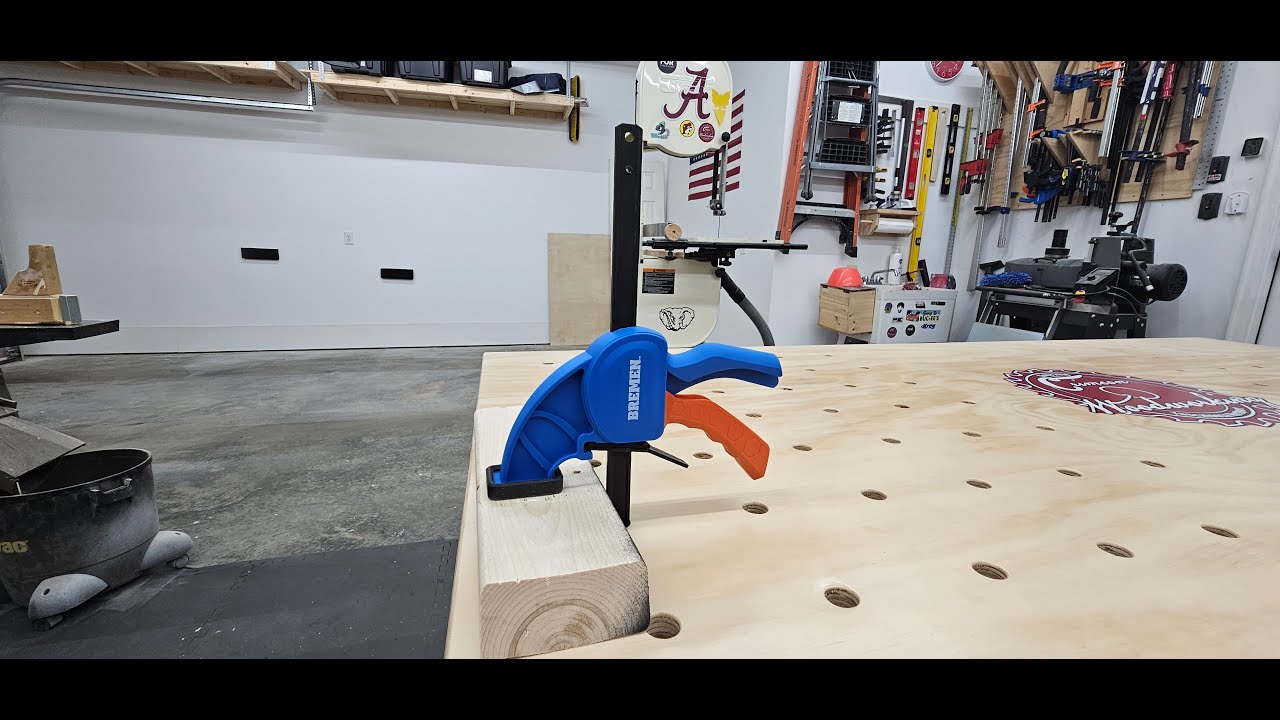 Harbor Freight Clamp for Dog Hole Table YouTube