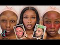 Black Girl Testing Viral TikTok MakeUp Hacks | Darkskin WOC MakeUp