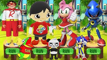 Tag with Ryan vs Sonic Dash 2 Sonic Boom - All Boss Fights All Characters Unlocked All Costumes