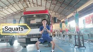 MIDTERM EXAM TRAINING MATRIX FOR BADMINTON. Audio is not mine, credits to the owner