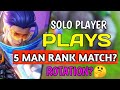 WHAT HAPPENS WHEN A SOLO PLAYER GRANGER USER PLAYS 5v5 RANK GAME - AKOBIDA GAMEPLAY MOBILE LEGENDS