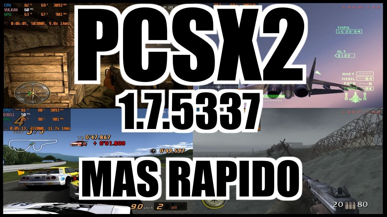 PCSX2 1.7.5337 VULKAN - DIRECTX11 - DIRECTX12 TEST - YouTube