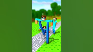 Triple Steve and one Alex - Alex and Steve Adventures #minecraft #shorts