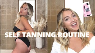 SELF TANNING ROUTINE WITH MINE TAN