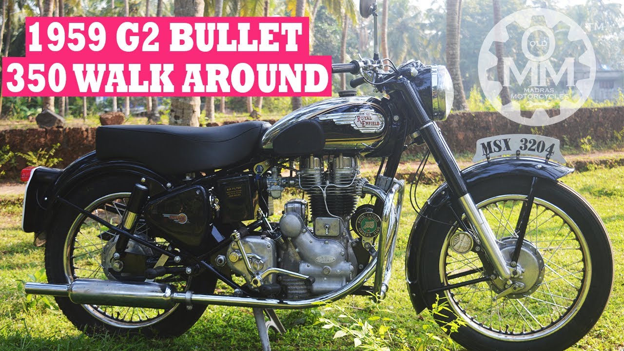 VINTAGE 1959 ROYAL ENFIELD G2 BULLET 350 DETAILED WALK AROUND YouTube