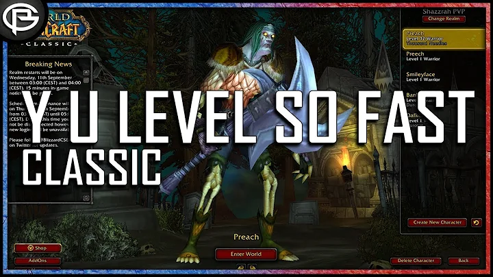 Why You Level So Fast? - Classic Leveling Tips