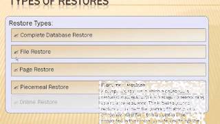 Restoring User Databases