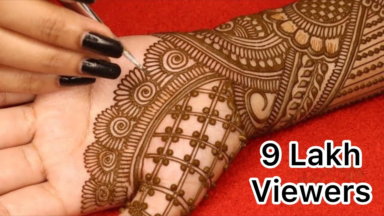 Karva Chauth Full Hand Bridal Mehndi Designs||Simple Easy Arebic ...