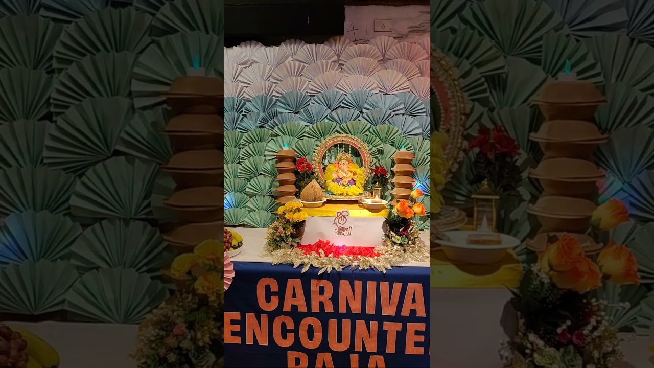 celebrating Ganesh puja 🙏 on a cruise ship #carnivalencounter #ganeahchaturthi #ytshorts