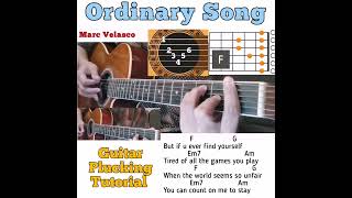 Lagu Biasa - Kunci gitar Marc Velasco dengan lirik \u0026 tutorial pemetikan