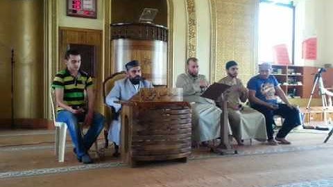 القارئ الشيخ عبدالرحمن عوض وصلة انشادية (بياتي) في مسجد خليل الرحمن في البداوي 21رمضان 2016