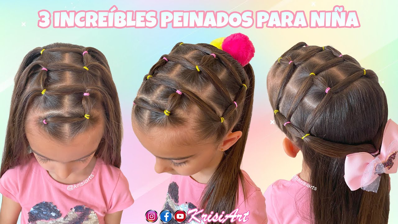 3 ПРИЧЕСКИ ДЛЯ ДЕВОЧЕК ЗА 5 МИНУТ 🌈 ЛЕГКИЕ ПРИЧЕСКИ С РАСПАШЕННЫМИ И ПОДНЯТЫМИ ВОЛОСАМИ