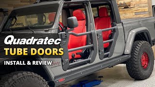 Quadratec Tube Doors Install & Review for Jeep Wrangler JK, JL and Jeep Gladiator JT