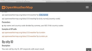 202 OpenWeatherMap Intro