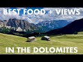 Dolomites Italy. Best food &amp; easy hikes to alpine huts &amp; majestic views in the Seiser Alm &amp; Seceda.