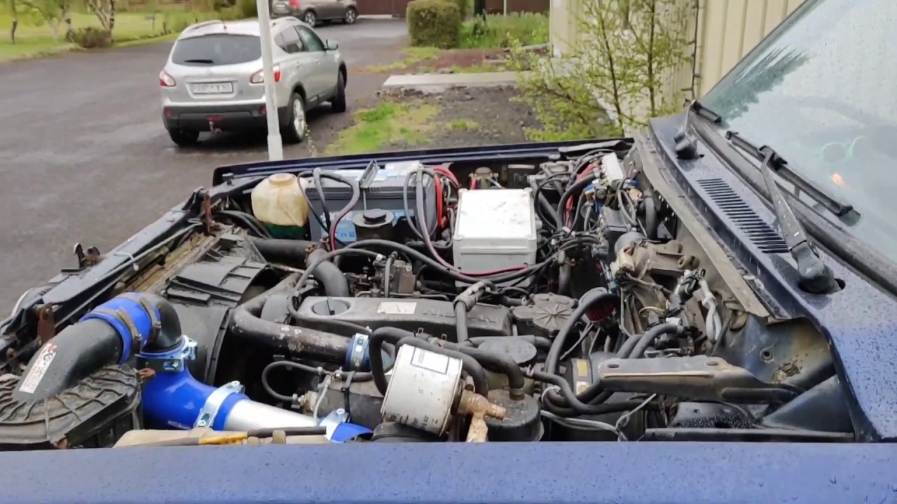 Ýmsar vélaraðgerðir á Patrol rd28t, túrbínuskipti, tímareimaskipti, breyting á kælingu ofl. part#10