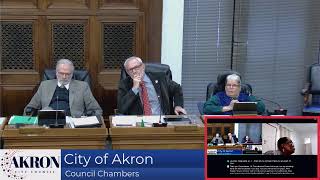 City of Akron Council Committee Meetings - 12.8.2025