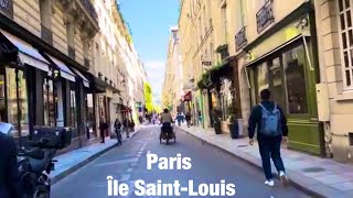 Paris city walks   Île SaintLouis   Paris, France 4K