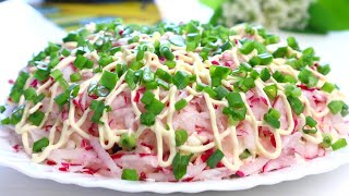 Всего 4 ингредиента! Вкуснющий Салат 'Нежность'  на ПАСХУ !Готовится Быстро,съедается моментально! by Вика-Простые Рецепты 80,541 views 1 month ago 1 minute, 21 seconds