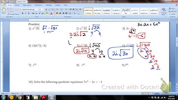 Algebra 2 - 2.4 Complex Numbers