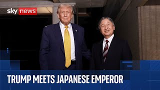 Trump Meets With Japanese Emperor Naruhito Resimi
