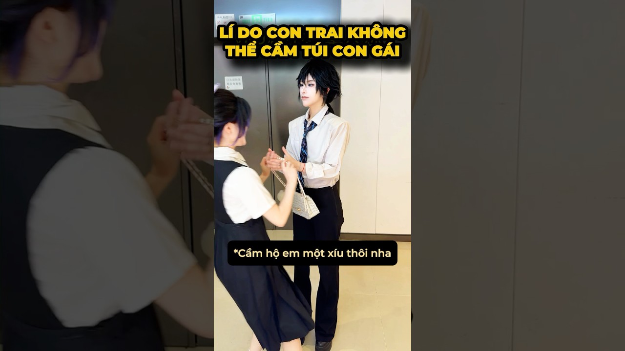 Con trai không thể cầm túi con gái?🤔- Giyuu x Shinobu x Sabito #cosplay #shorts #minnacosplay