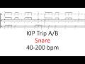 KIP trip A/B (snare) | 40-200 bpm sheet music