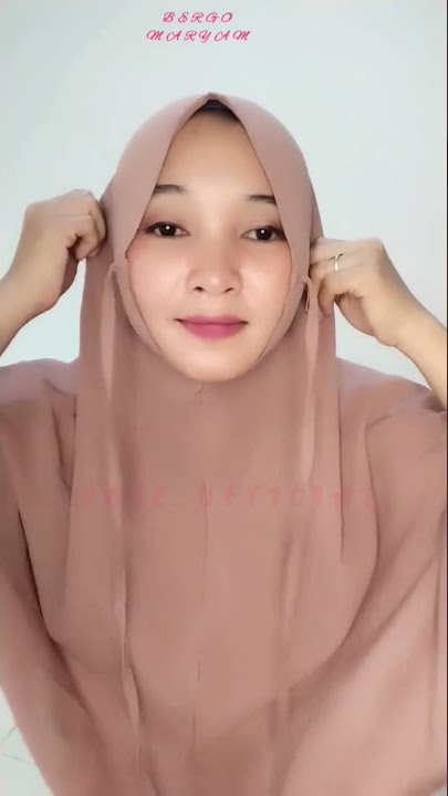 Tips Pakai Bergo Maryam Buat wajah Cubby(Jilbab Instan)
