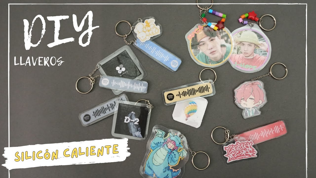 DIY/ ¡¡Crea tus propios llaveros!! (utilizando mica y silicón caliente)