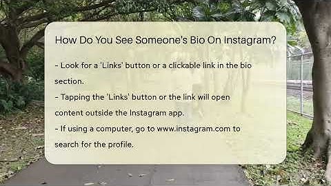 How Do You See Someone