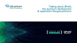 Celebrity Talking about QPath, the quantum development & aplication lifecycle platform Profile