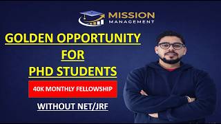 ₹40,000 Monthly Fellowship Without NET JRF 😱 | Direct PhD Admission 2026 Update I By: Shubham Tiwari