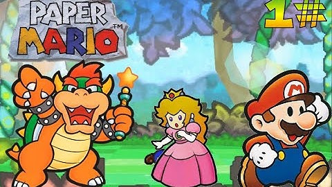 Paper Mario (N64) Walkthrough Part 1: Story Into & A Plea From The Stars (60FPS)