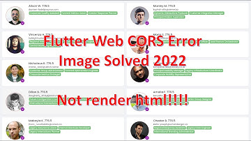 Flutter Web Cors Error Image Solved 2022 (not render html)