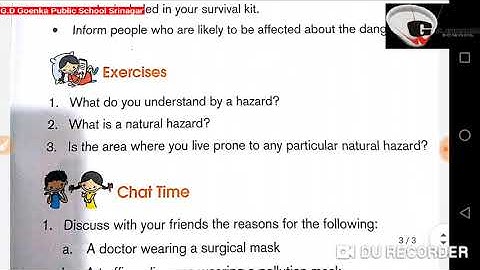 Grade 4 Moral Science 18 09 20 Week 8 Managing Hazards III