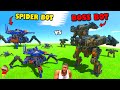 SPIDER BOT vs BOSS UNIT in Animal Revolt Battle Simulator with SHINCHAN CHOP