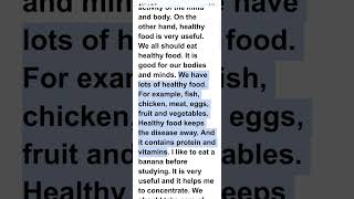 برجراف عن Healthy food برجراف إنجليزي عن الطعام الصحي Paragraph about healthy food 2024
