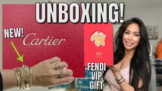 CARTIER TRINITY CUSHION & FENDI VIP GIFT UNBOXING! DIOR VALENTINE’S PROMO & DESIGNER CLEARANCE SALE!