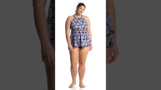 Fit4U Plus Size Woodstock Tankini Top Swimoutletcom