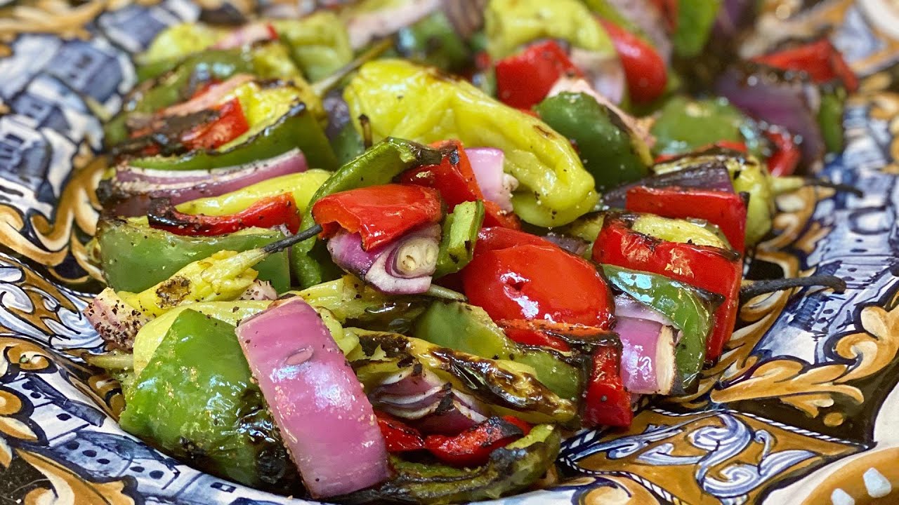 How To Make Grilled Pepper + Onion Kebabs | #StayHome With Rachael | Rachael Ray Show