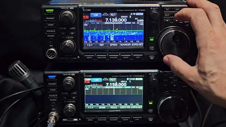 ICOM IC7300 MK2 & MK1 Receive Test 2
