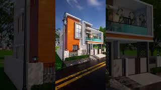 Duplex house design – Full video link in description - elevation 2 - #shorts