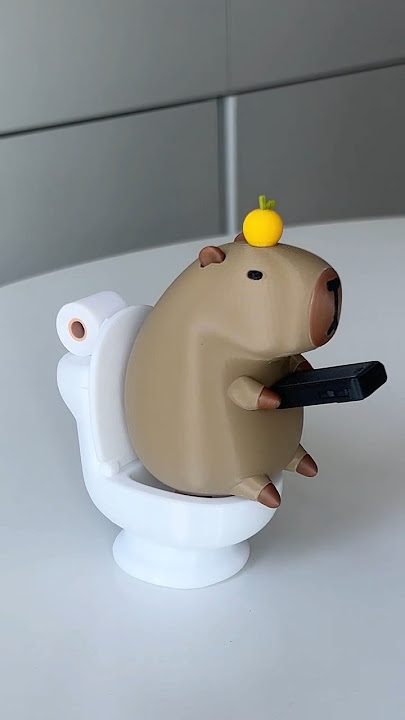 capybara toilet style show#capybara #3d #ornaments #creative #gift #cute #cartoon #funny #new