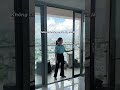 Cửa lùa inox lưới phẳng không có thanh đố và có đèn led siêu đẹp [Cửa lưới New Day]|08 3398 3399