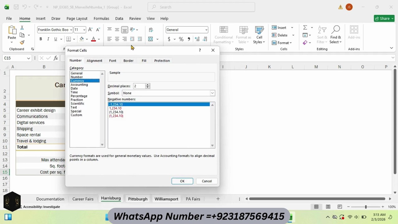 New Perspectives Excel 365 | Module 5: SAM Project B Clarion University
