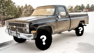 New Wheels & Tires on the Squarebody!! + NEW EXHAUST!