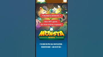 New NFT game! Monsta Infinite! Axie Infinity inspired.