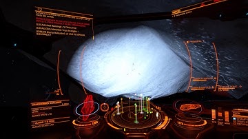 Elite Dangerous fights, close call with an asteroid