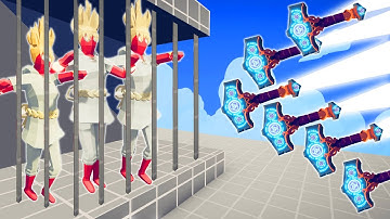 SUPER PEASANT in PRISON VS EVERY RANGED UNIT | TABS - Totally Accurate Battle Simulator