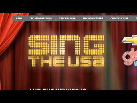 Bruce in Chevy Sing the USA Commerical